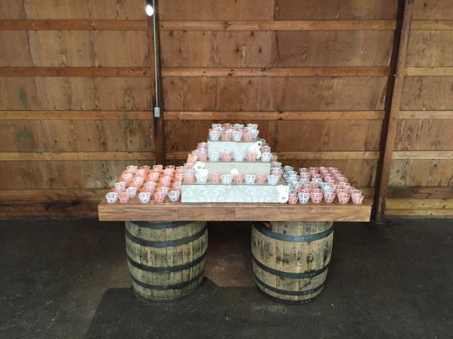 Rental store for BOURBON BARREL BAR TOP 8 in Akron Ohio