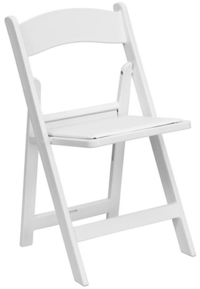Rental store for CHAIR - WHITE W  PADDED SEAT in Akron Ohio