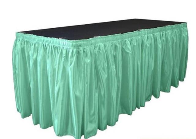 Rental store for SATEEN SKIRT - TEAL 13  X 29 in Akron Ohio