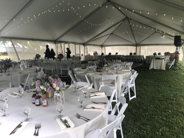 Rental store for MARKET LIGHTING IN 30  X 60  TENT in Akron Ohio