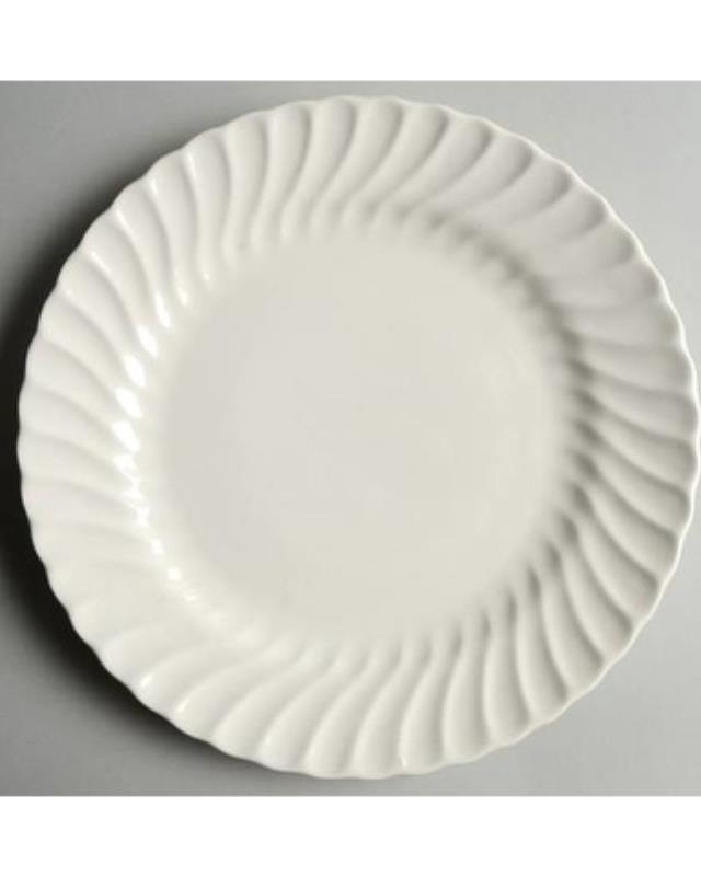 Rental store for WHITE W  SWIRLED RIM CHINA in Akron Ohio