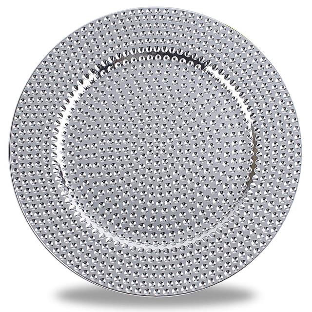Rental store for CHARGER - HAMMERED SILVER MELAMINE in Akron Ohio