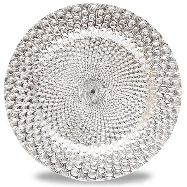 Rental store for CHARGER - WOVEN SILVER MELAMINE in Akron Ohio