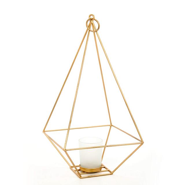 Rental store for CENTERPIECE - GOLD WIRE LANTERN in Akron Ohio