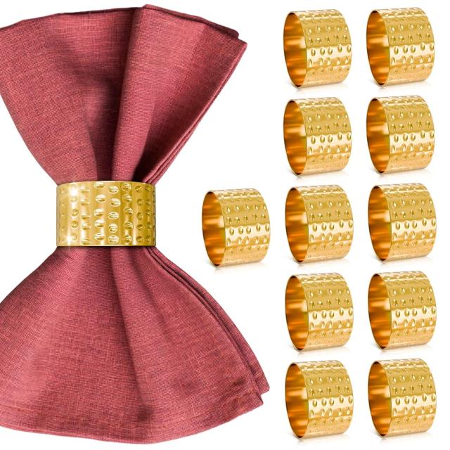 Rental store for GOLD - HAMMERED NAPKIN RING in Akron Ohio