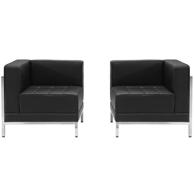Rental store for LOVESEAT - BLACK LEATHER MODULAR in Akron Ohio