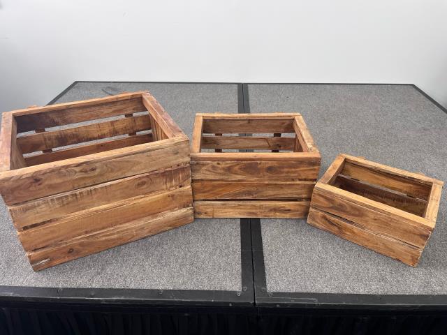 Rental store for TCC WOOD CRATES  SET OF 3 in Akron Ohio