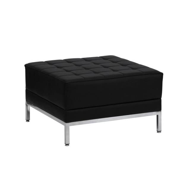 Rental store for CHAIR - BLACK LEATHER OTTOMAN in Akron Ohio