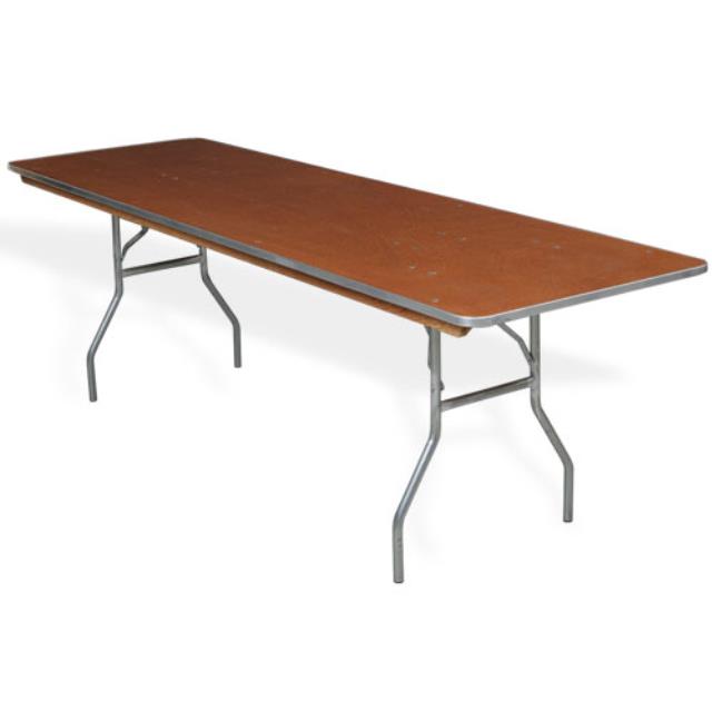 Rental store for 8  X 30  RECT TABLE - VINYL EDGE in Akron Ohio