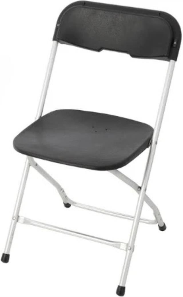 Rental store for CHAIR - BLACK SILVER ALLOYFOLD in Akron Ohio